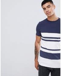ASOS DESIGN Muscle Fit T Shirt With Thick Stripe