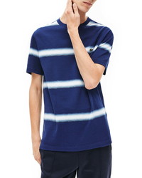 Lacoste Ombre Stripe Organic Cotton T Shirt