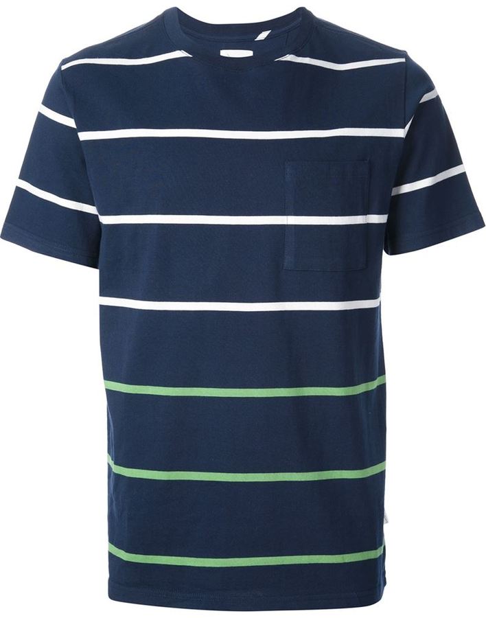 Saturdays Surf NYC Striped T Shirt, $52 | farfetch.com | Lookastic