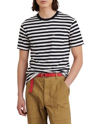 Alex Mill Slub Stripe Pocket T Shirt