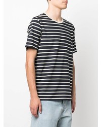 BOSS Stripe Print Design T Shirt