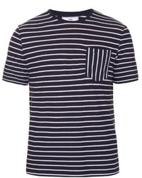 Ami Striped Cotton Jersey T Shirt