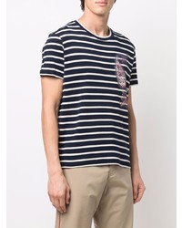 Etro Striped Paisley Print T Shirt