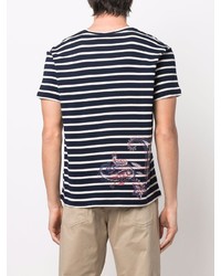 Etro Striped Paisley Print T Shirt