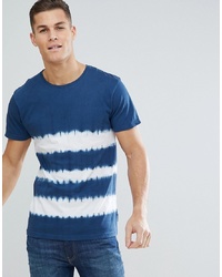 Bellfield T Shirt With Stripe In Blue