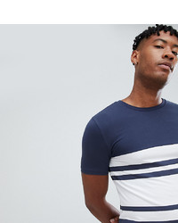 ASOS DESIGN Tall Muscle Fit T Shirt With Thick Stripe