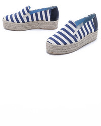 Studio Pollini Striped Platform Espadrilles