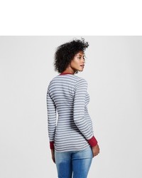 Expected By Lilac Maternity Long Sleeve Ringer Tee