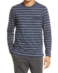 Nordstrom Long Sleeve Stripe Pocket T Shirt