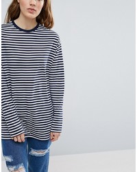 Asos Oversized Striped Long Sleeve T Shirt