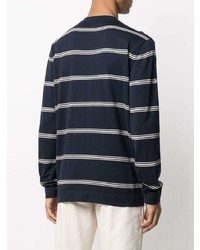 Brunello Cucinelli Striped Long Sleeved Cotton Top