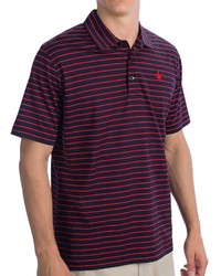 Boast USA Classic Jersey Striped Polo Shirt