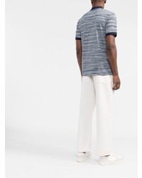 Missoni Horizontal Stripe Knitted Polo Shirt