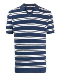La Fileria For D'aniello Short Sleeve Striped Pattern Polo Shirt