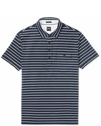 Hugo Boss Striped Cotton Jersey Polo Shirt