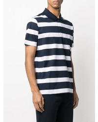 Paul & Shark Striped Short Sleeved Polo Shirt