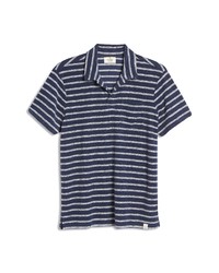 Marine Layer Terry Out Stripe Polo
