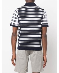 BOSS Two Tone Striped Polo Shirt