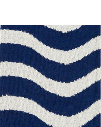 Paul Smith Navy Wobble Stripe Socks