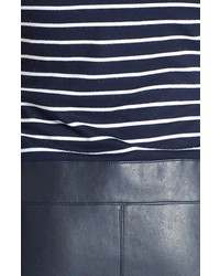 Bailey 44 Division Title Stripe Mixed Media Dress