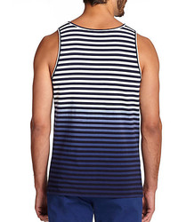 Saks Fifth Avenue Collection Ombr Striped Cotton Modal Tank