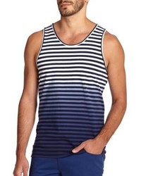 Saks Fifth Avenue Collection Ombr Striped Cotton Modal Tank