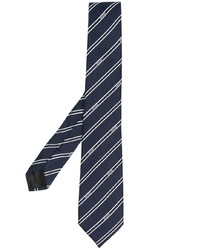 Moschino Striped Logo Print Tie