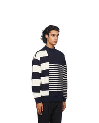 Nanamica Navy And Beige N Sweater