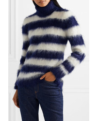 Michael Kors Collection Striped Turtleneck Sweater