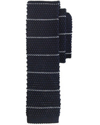 J.Crew Italian Cotton Knit Tie In Thin Stripe
