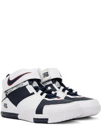 Nike Navy White Zoom Lebron 2 Sneakers