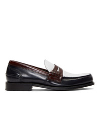 Churchs Navy And White Pembrey Loafers