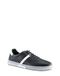 Spring Step Chazz Leather Sneaker In Navy At Nordstrom