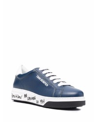 DSQUARED2 Scribble Sole Leather Sneakers