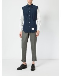 Thom Browne Contrasting Button Down Shirt