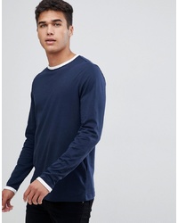ASOS DESIGN Long Sleeve T Shirt With Contrast Ringer