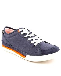Caterpillar Jed Blue Canvas Sneakers Shoes