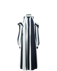 Monse Cut Out Shoulders Striped Dress