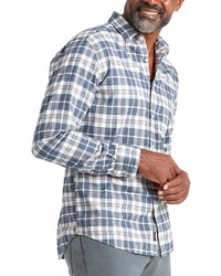 Faherty Stretch Featherweight Cotton Flannel Shirt In Plaid At Nordstrom