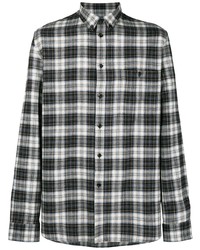 Givenchy Embroidered Plaid Flannel Shirt