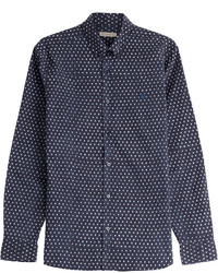 Burberry Printed Cotton Linen Shirt