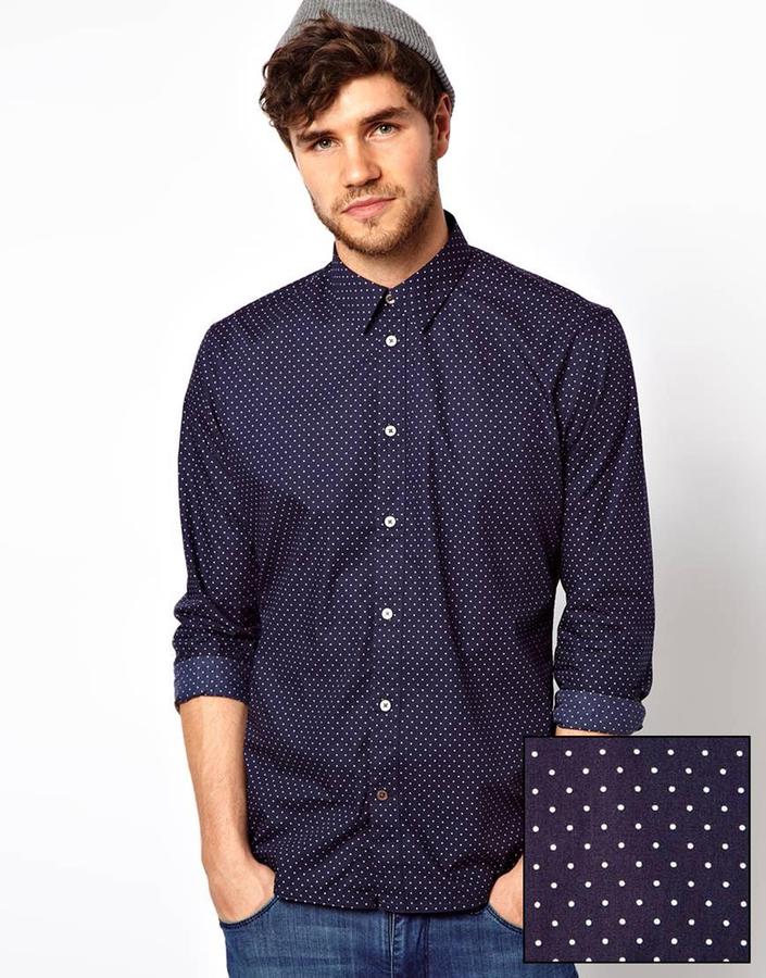 Paul Smith Jeans Shirt With Polka Dot In Tailored Fit, $186 | Asos ...