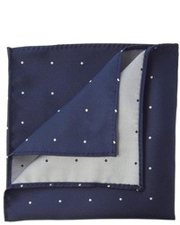 Asos Pocket Square With Spaced Out Polka Dot Navy