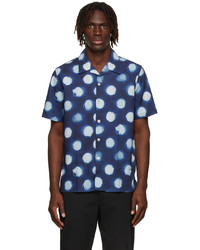 Ps By Paul Smith Navy Casual Fit Short Sleeve Shirt