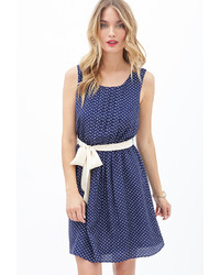 Forever 21 Contemporary Pleated Polka Dot Dress