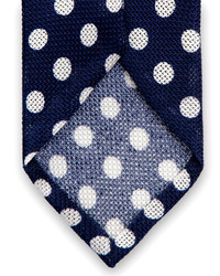 Thomas Pink Open Weave Silk Dot Woven Tie