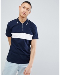 Selected Homme 14 Zip Polo Shirt With