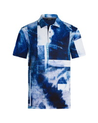 Bugatchi Abstract Print Short Sleeve Polo