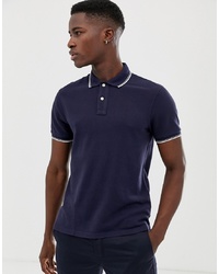 J.Crew Mercantile Slim Fit Tipped Pique Polo In Navy