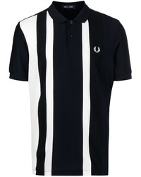 Fred Perry Striped Embroidered Logo Polo Shirt